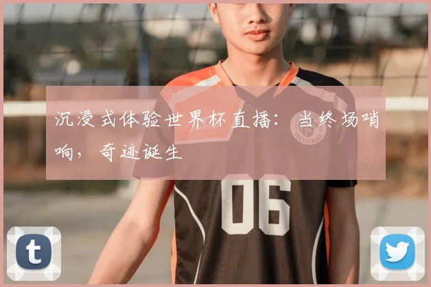 沉浸式体验世界杯直播:当终场哨响,奇迹诞生